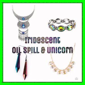 PAPARAZZI 20pc Oil Spill & Irridescent, UV Jewelry Lot NEW
